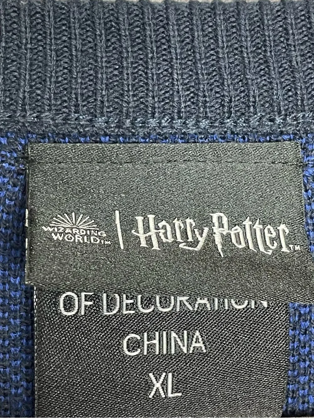 Harry Potter RAVENCLAW Cardigan Unisex Oversized WIZARDING WORLD XL